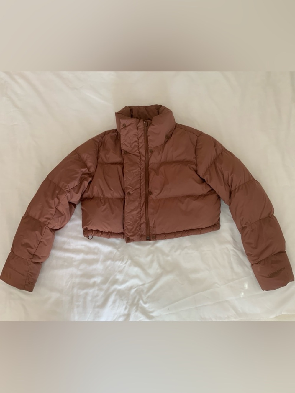 Lululemon Wunder Puff Super-Cropped Jacket - Roasted Brown - Size 6 - Picture 3 of 16